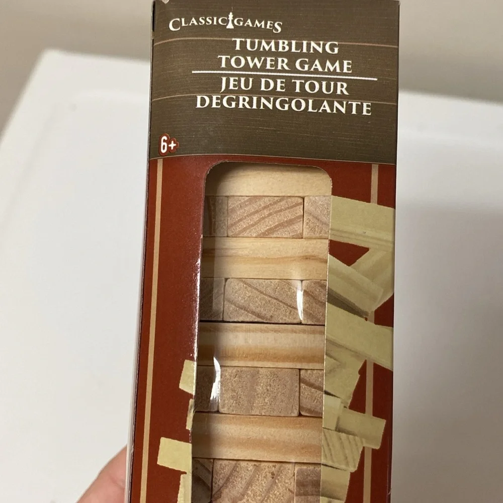 Tumbling Tower Wooden Block Game 72 Pc Classic Stack Puzzle Brand New in Box